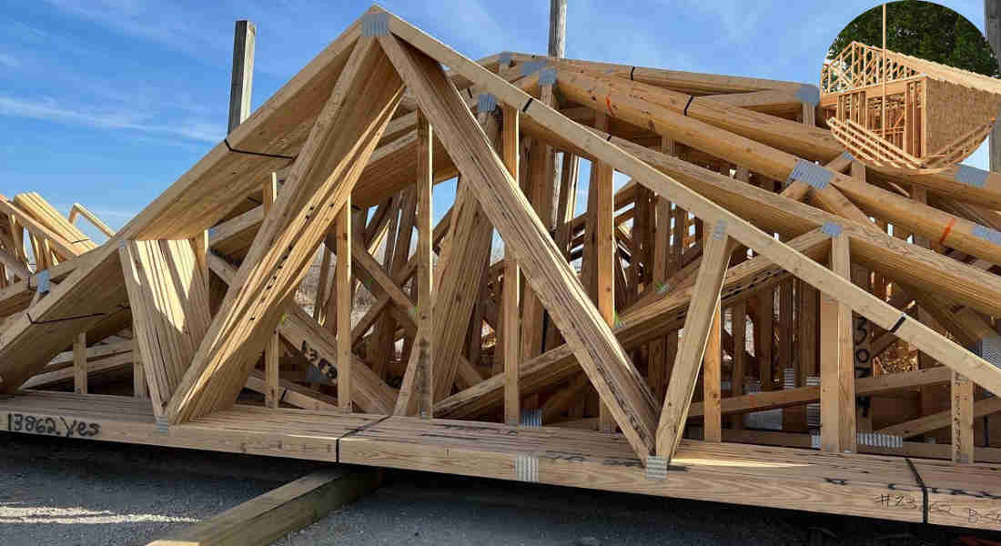 what shape is employed by the truss system in home architecture