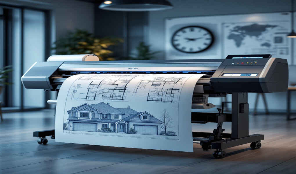 what printer is commonly used for architectural blueprints