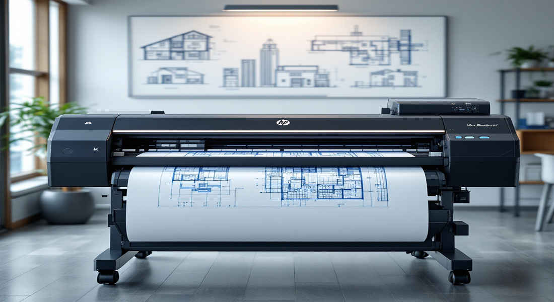 what printer is commonly used for architectural blueprints