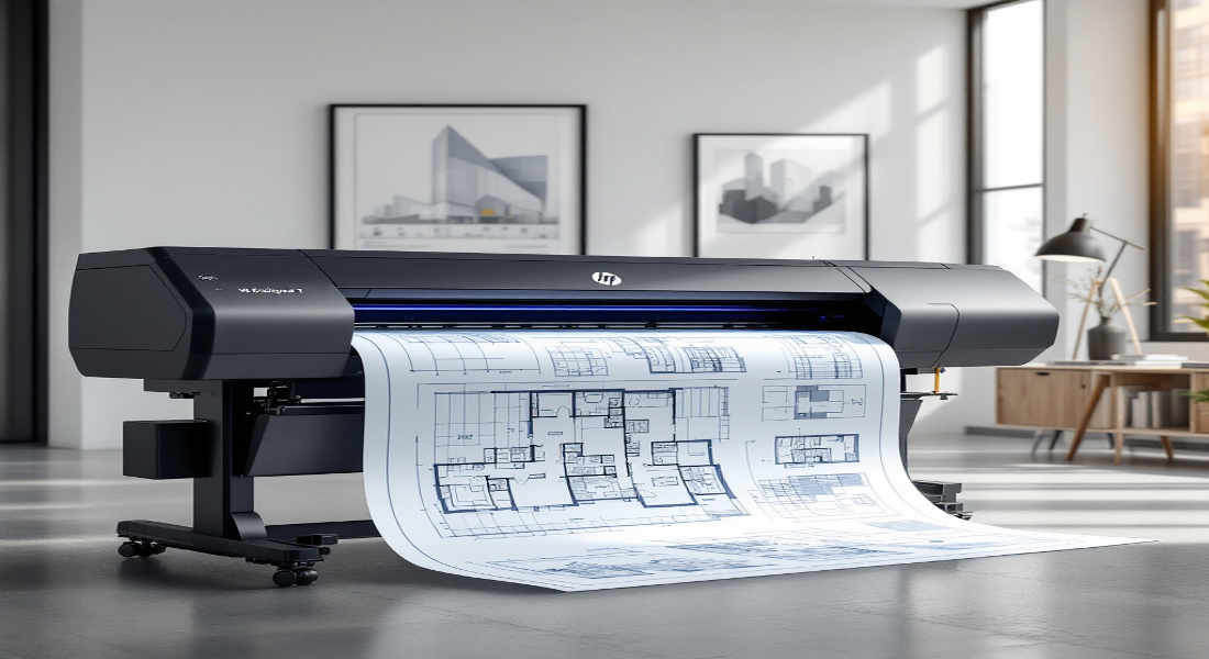 what printer is commonly used for architectural blueprints