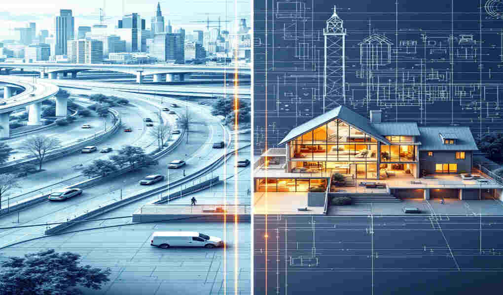 what is the difference between civil and home architectural engineering