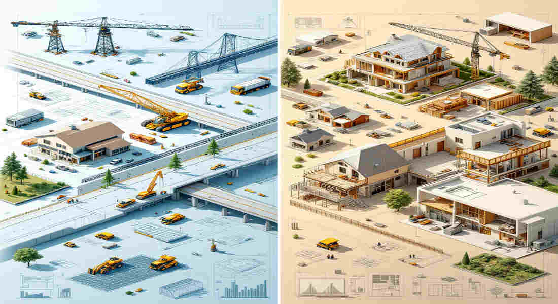 what is the difference between civil and home architectural engineering