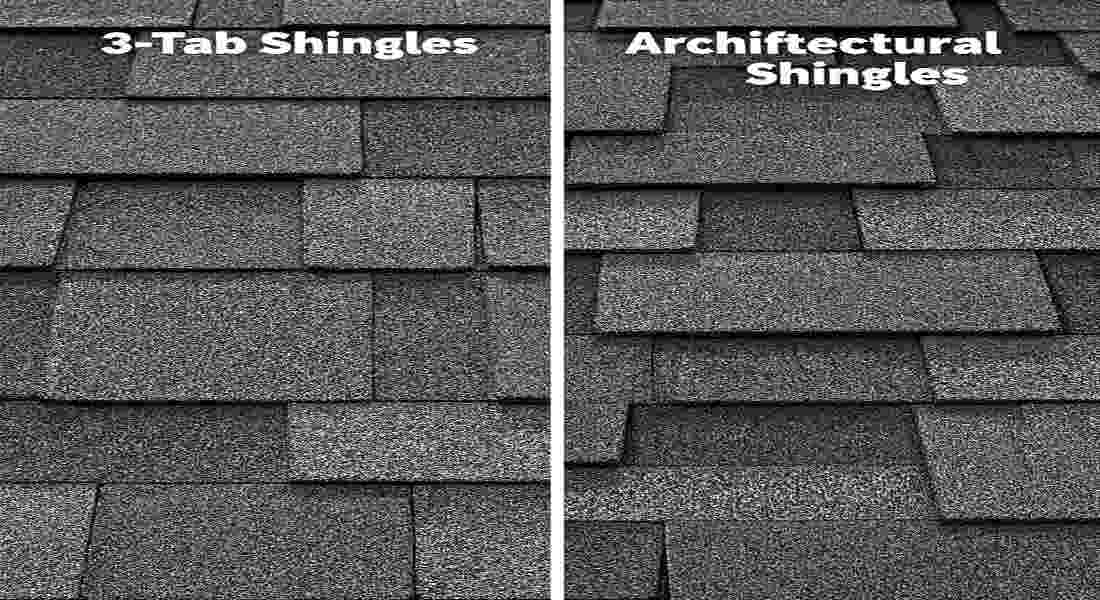 what is the difference between 3 tab shingles and home architectural