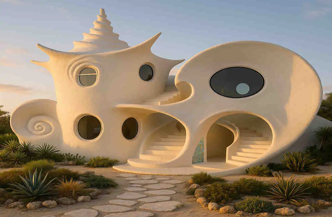 seashell house in isla mujeres mexico