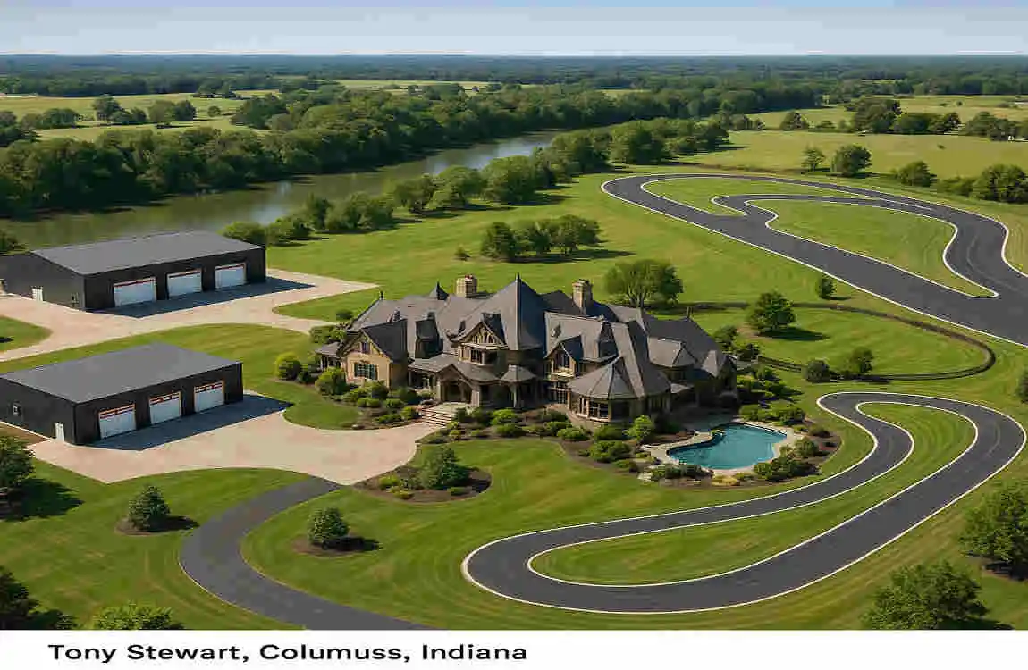 tony stewart house columbus indiana
