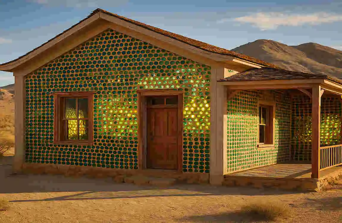 What inspired Tom Kelly to use bottles for his house design - Bingo At Home