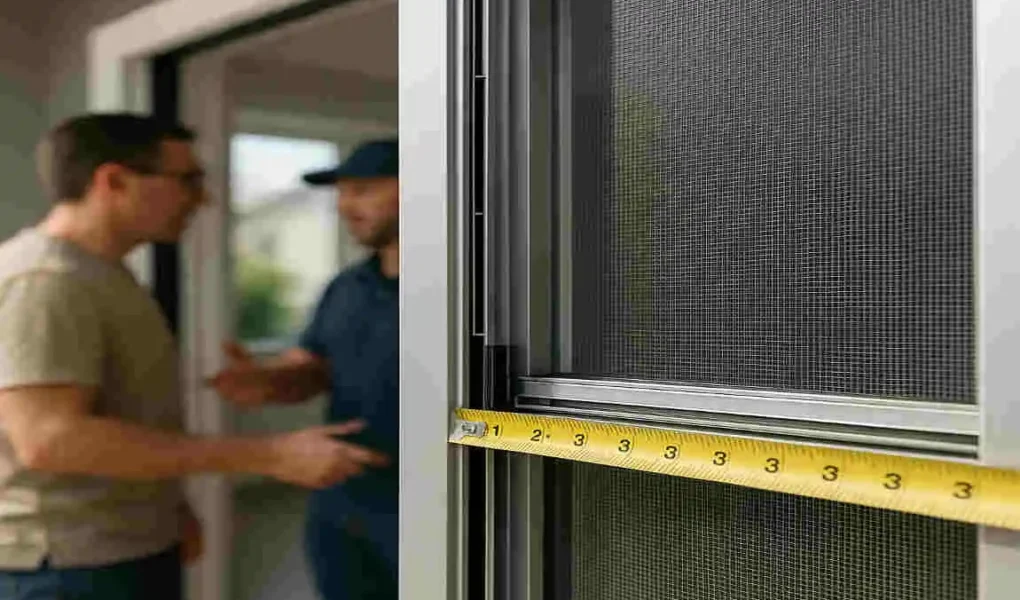 are sliding screen doors standard size