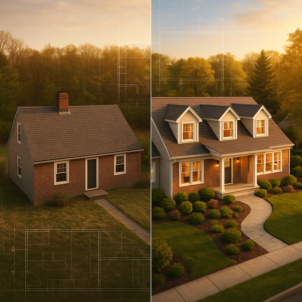 how to expand a cape cod house