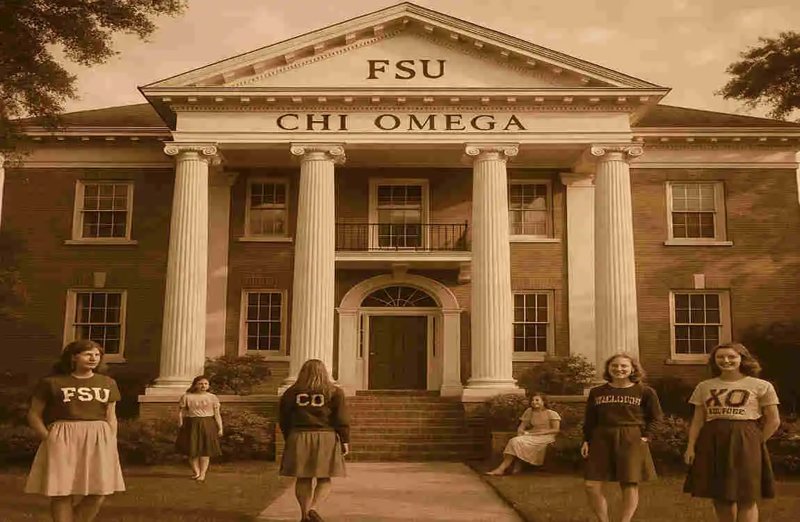 fsu chi omega house then and now
