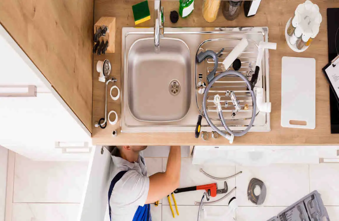 how to fix a dropped kitchen sink