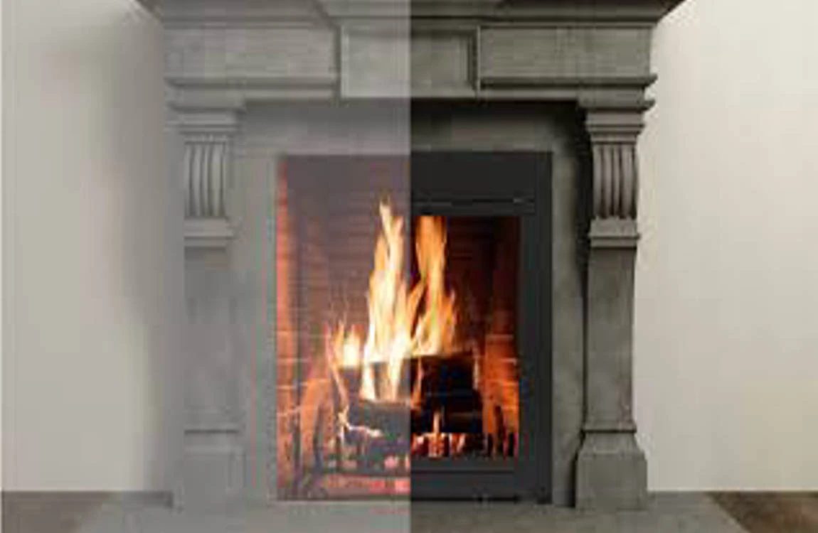 when to close glass doors on fireplace