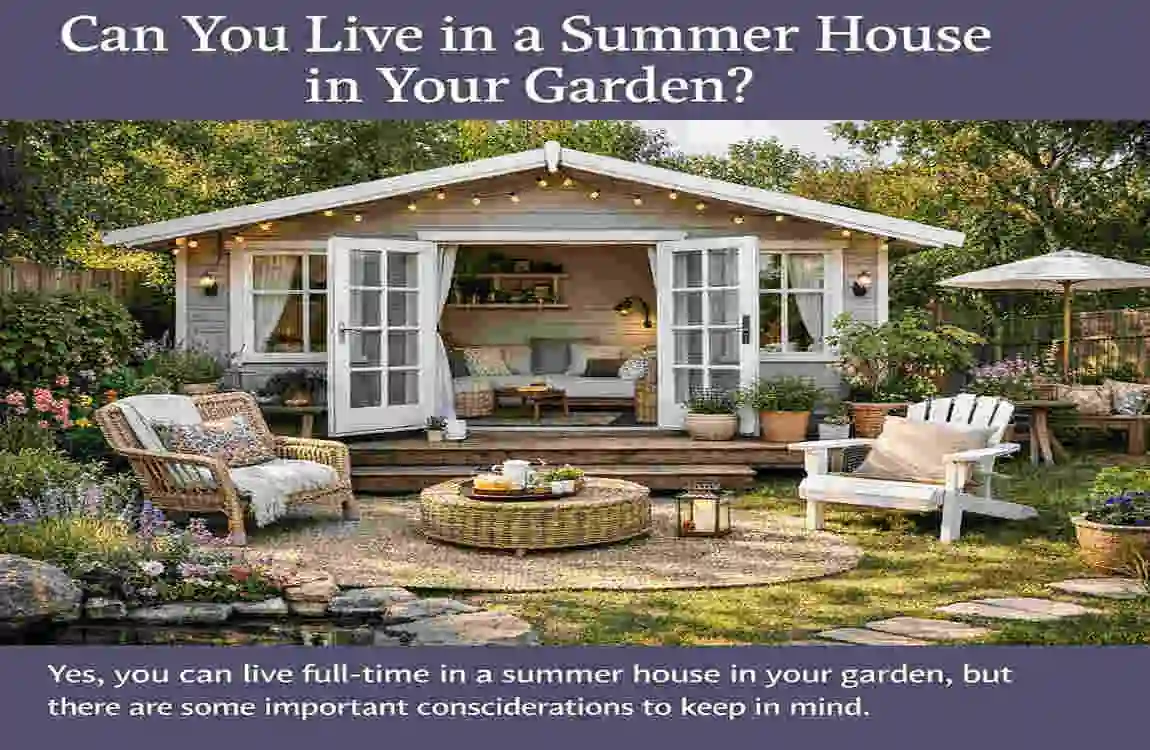 can you live in a summer house in your garden