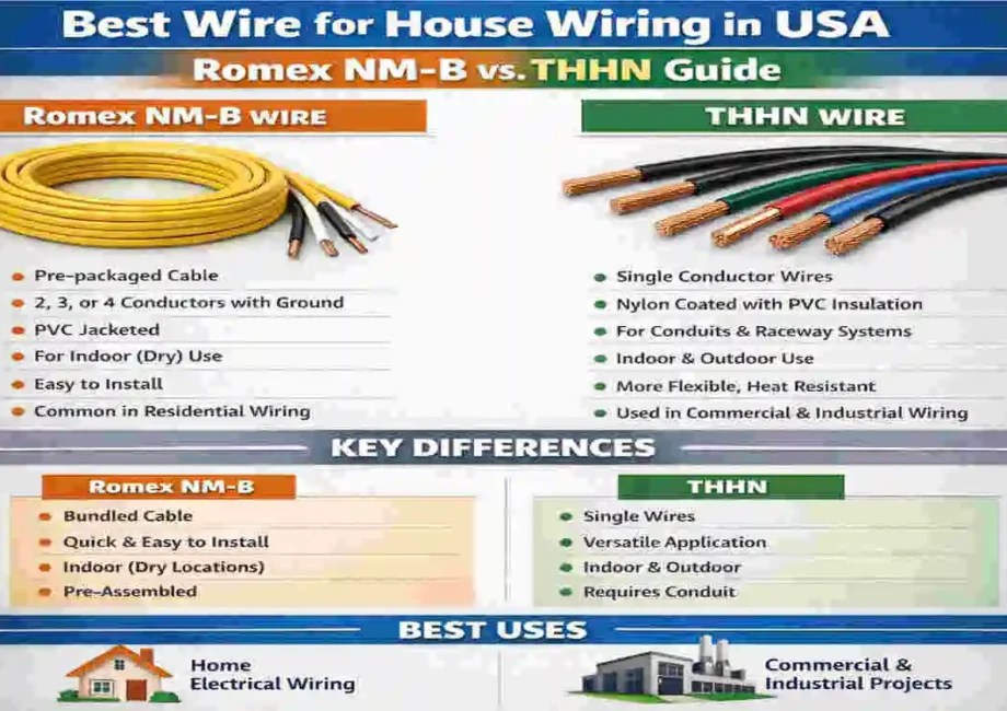 Best Wire for House Wiring in USA