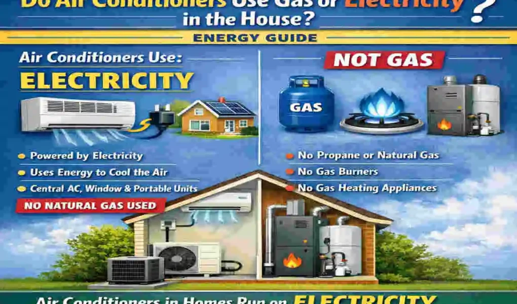 Do Air Conditioners Use Gas or Electricity in the House