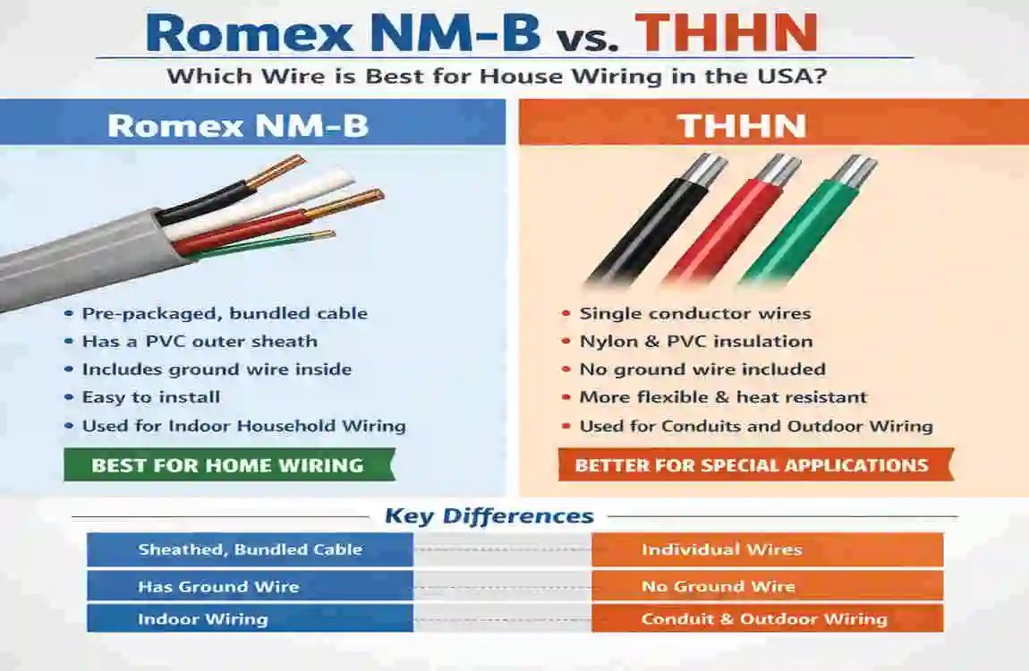 Best Wire for House Wiring in USA