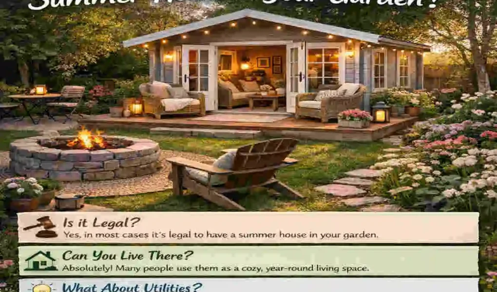 can you live in a summer house in your garden