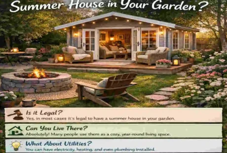 can you live in a summer house in your garden