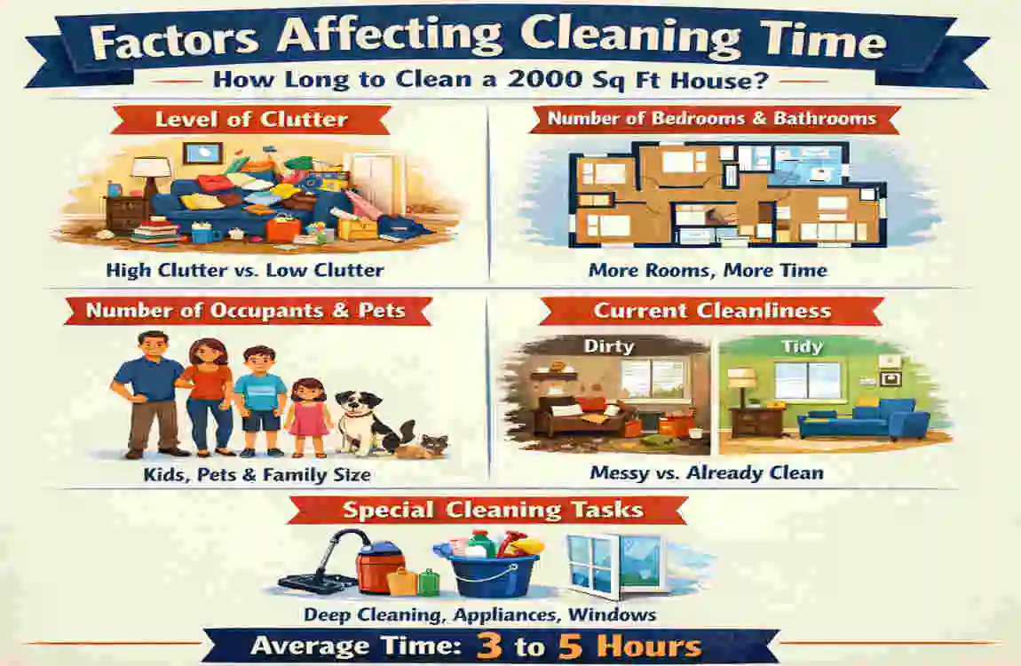 How to Clean a 2000 Sq Ft House