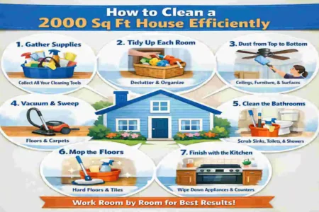 How to Clean a 2000 Sq Ft House