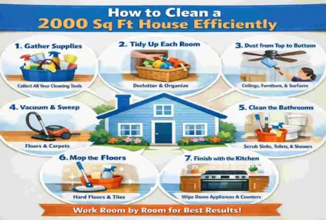 How to Clean a 2000 Sq Ft House