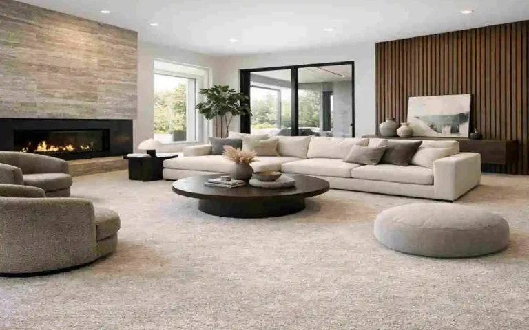 House Living Room Ideas: Stylish Wall-to-Wall Carpet