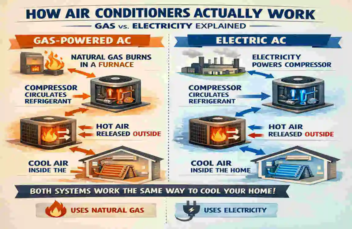 Do Air Conditioners Use Gas or Electricity in the House