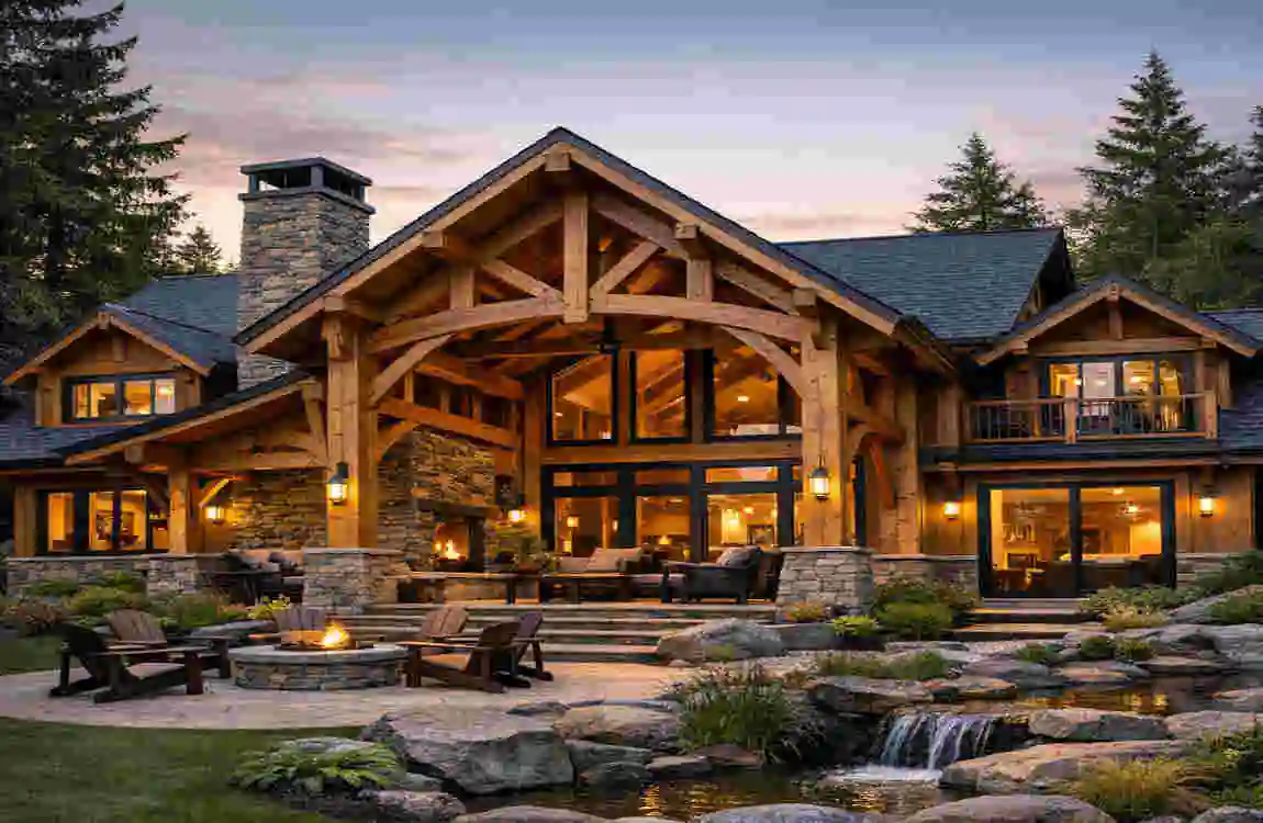 how to build timber frame house