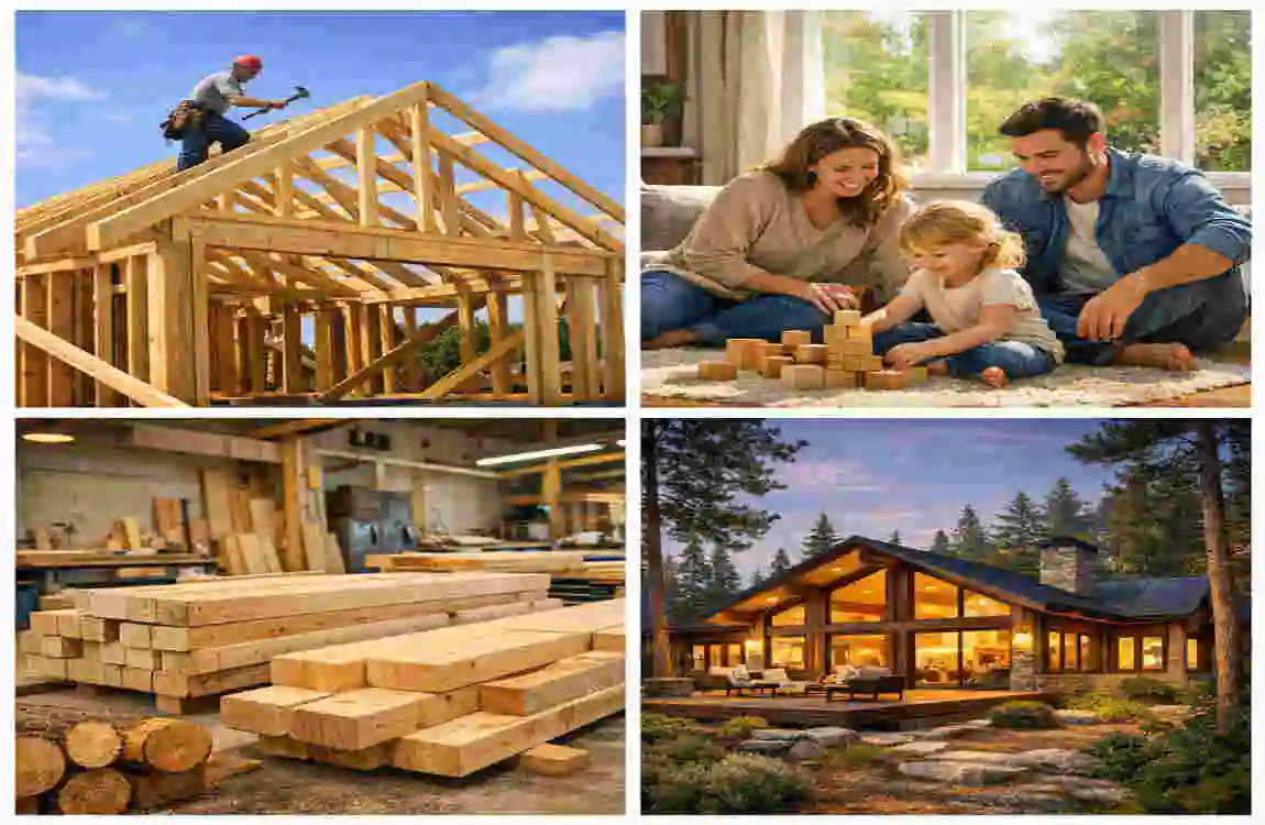 how to build timber frame house