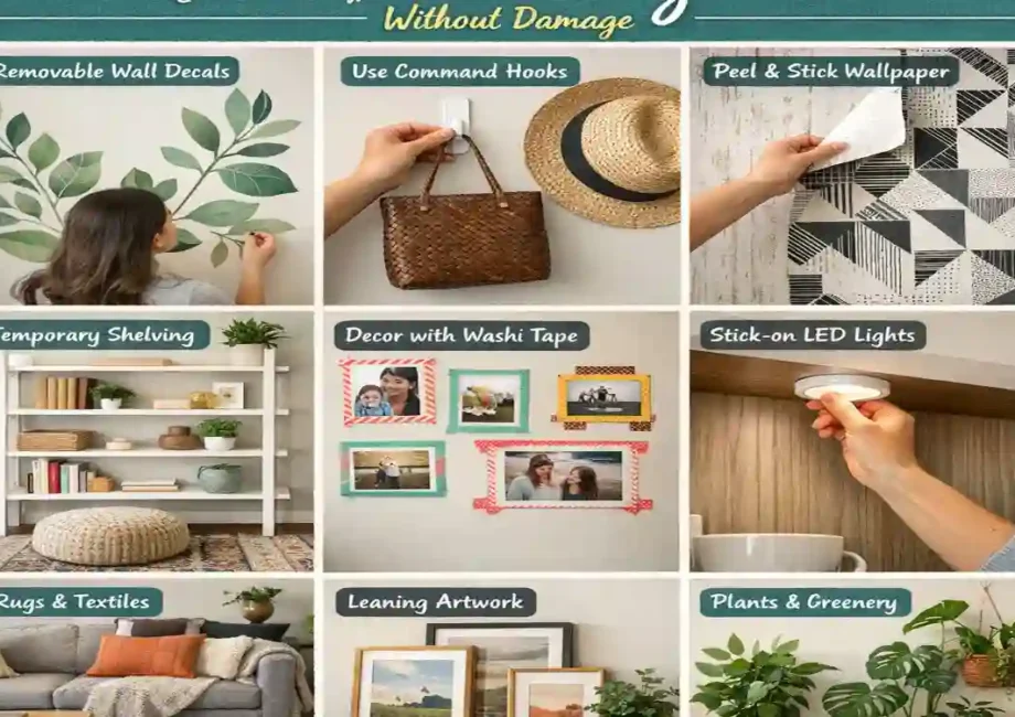 how to decorate a rented house