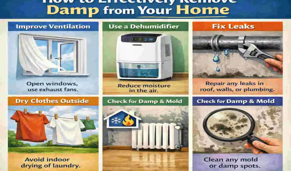 how to get rid of damp in house