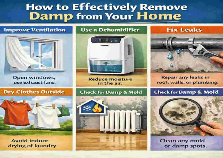 how to get rid of damp in house