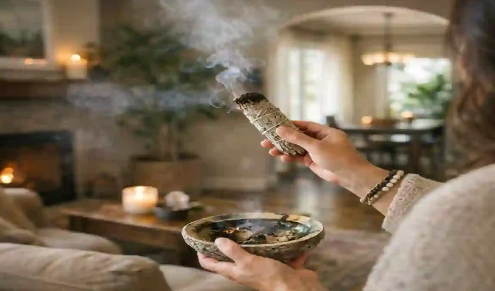 how to smudge a house