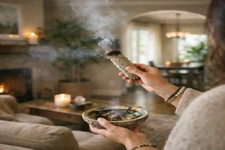 how to smudge a house