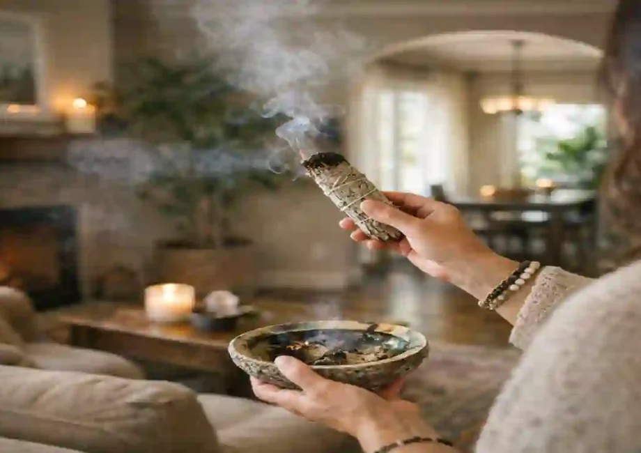 how to smudge a house