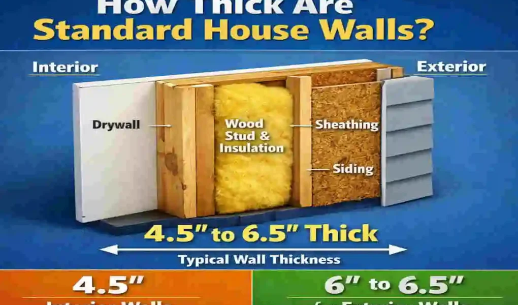 how thick are house walls
