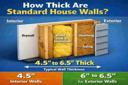 how thick are house walls