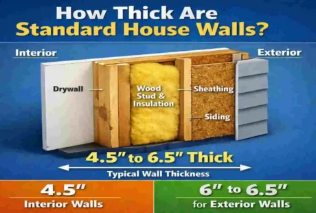 how thick are house walls