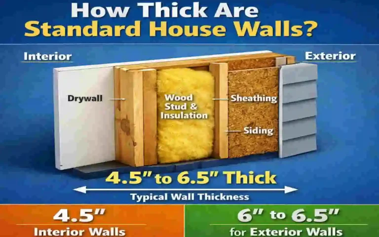 how thick are house walls