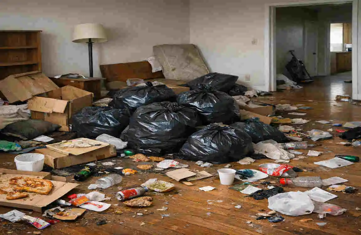 leaving rubbish when moving house
