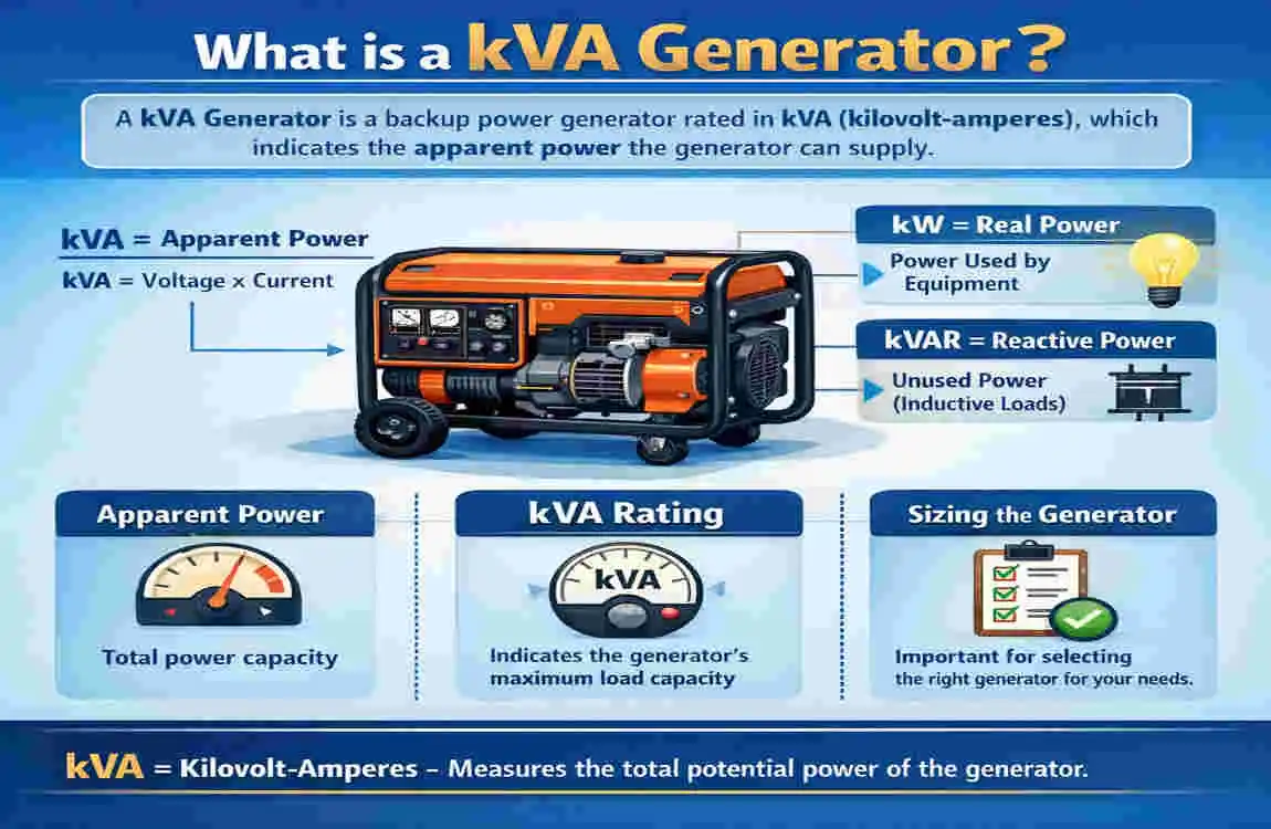 how much kva generator is required for a house