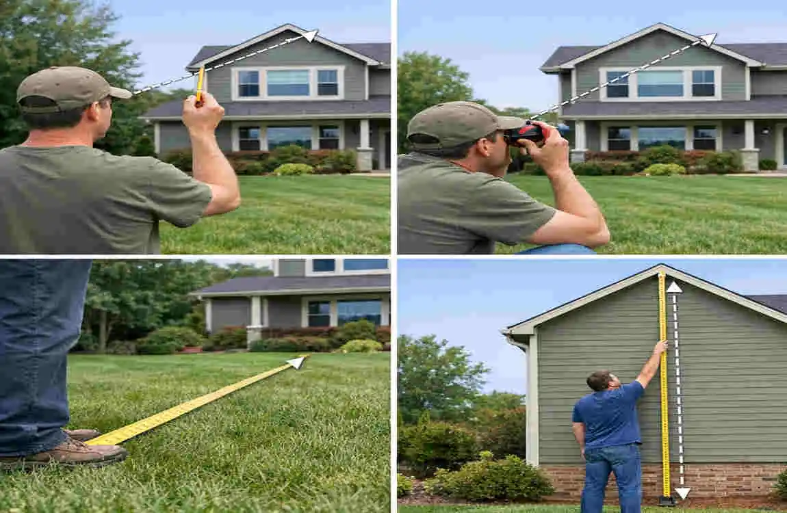 how high is a house in metres
