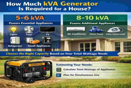 how much kva generator is required for a house