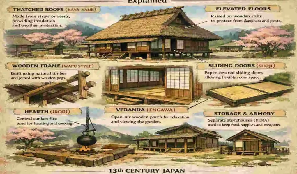 architecture houses in ghost of tsushima