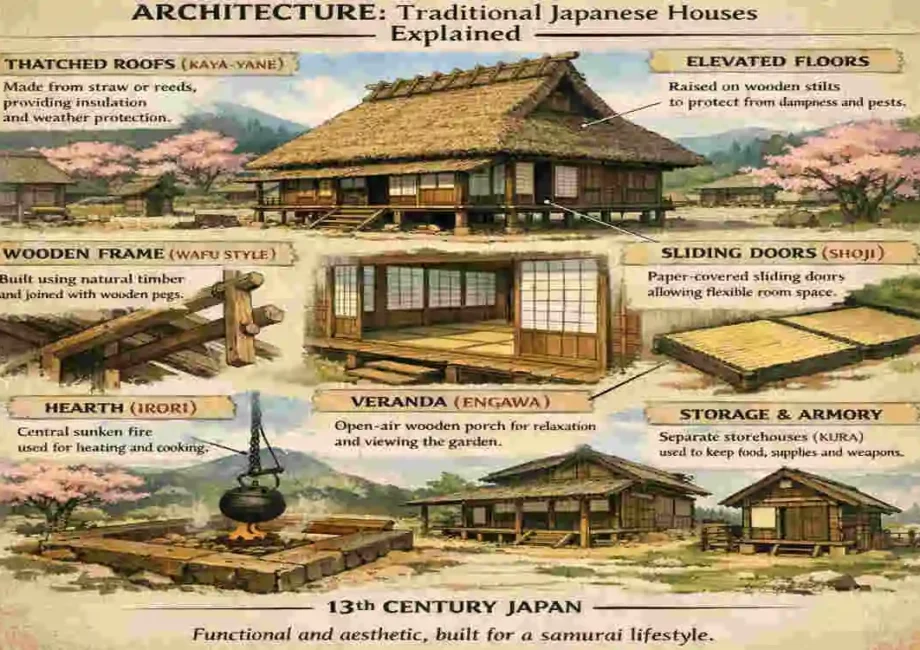 architecture houses in ghost of tsushima