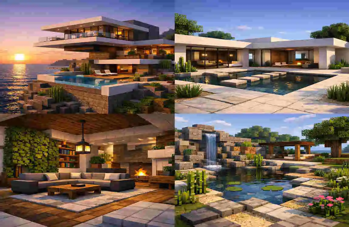 modern architecture visualization minecraft texture pack
