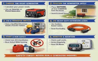 how to use a generator to power your house uk
