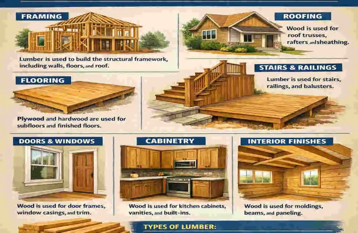 how much lumber is needed to build a house