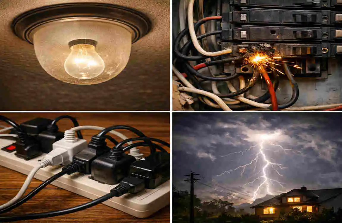 how to fix flickering lights in house