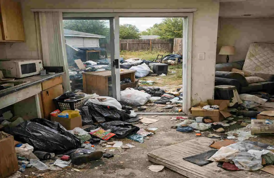 leaving rubbish when moving house