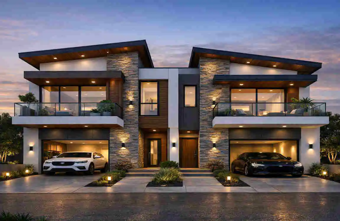 Duplex House Architecture Design